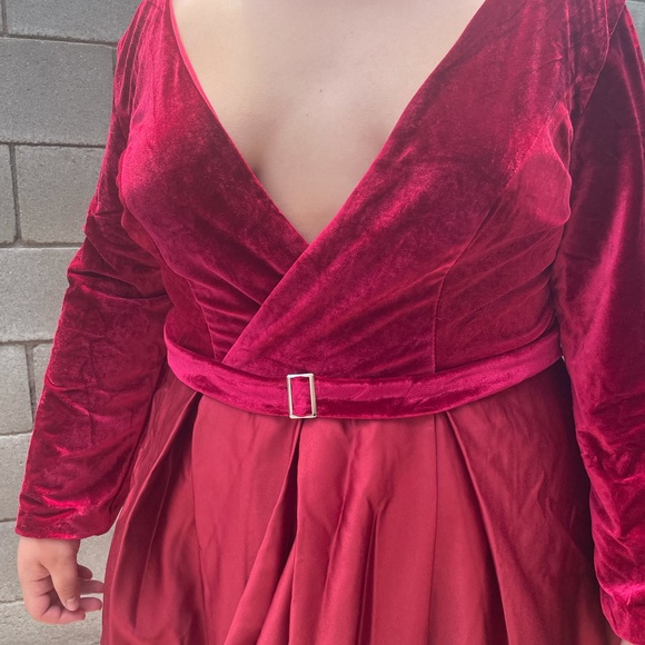 Velvet Satin Dress - Picture 8 of 11